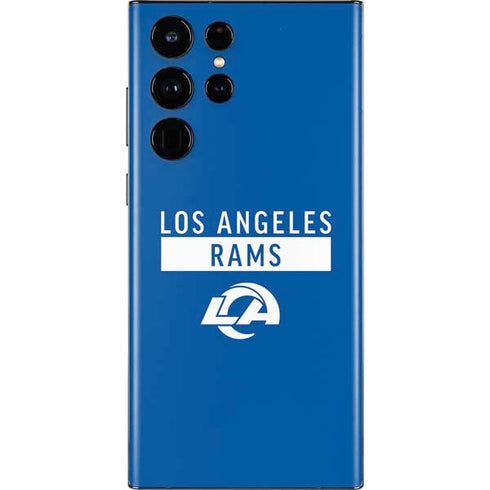 NFL Los Angeles Rams Blue Performance Series Galaxy S22 Ultra Skin