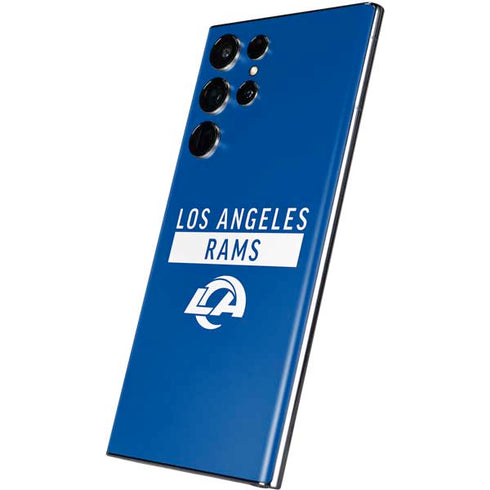 NFL Los Angeles Rams Blue Performance Series Galaxy S22 Ultra Skin