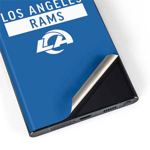 NFL Los Angeles Rams Blue Performance Series Galaxy S22 Ultra Skin