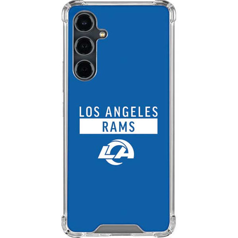 NFL Los Angeles Rams Blue Performance Series Galaxy S23 FE Clear Case