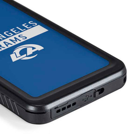 NFL Los Angeles Rams Blue Performance Series Galaxy S23 Waterproof Case