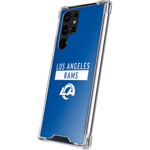 NFL Los Angeles Rams Blue Performance Series Galaxy S24 Ultra Clear Case