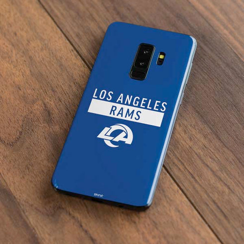 NFL Los Angeles Rams Blue Performance Series Galaxy S9 Plus Skin