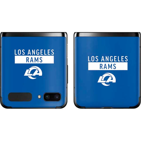 NFL Los Angeles Rams Blue Performance Series Galaxy Z Flip Skin
