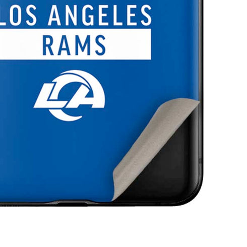 NFL Los Angeles Rams Blue Performance Series Galaxy Z Flip Skin