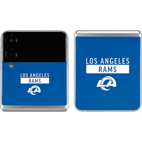 NFL Los Angeles Rams Blue Performance Series Galaxy Z Flip4 5G Skin