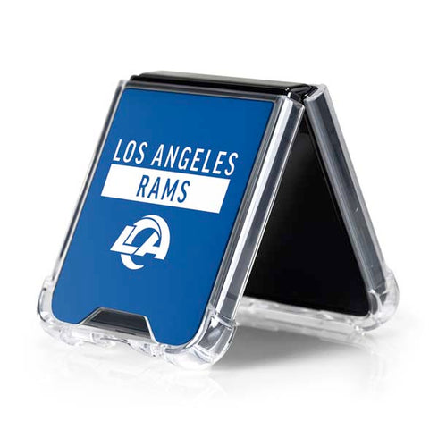 NFL Los Angeles Rams Blue Performance Series Galaxy Z Flip5 5G Clear Case
