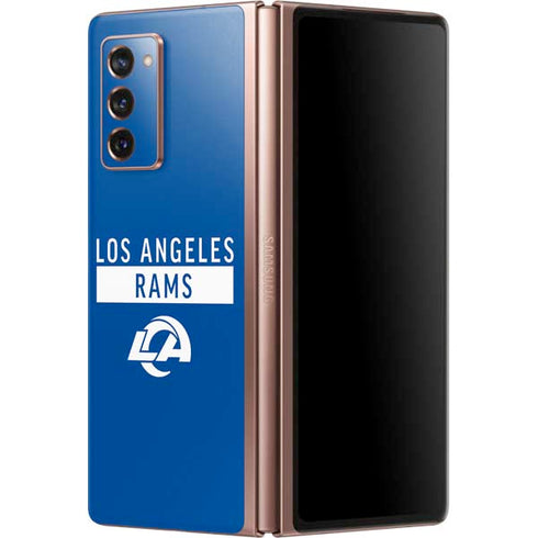 NFL Los Angeles Rams Blue Performance Series Galaxy Z Fold2 5G Skin