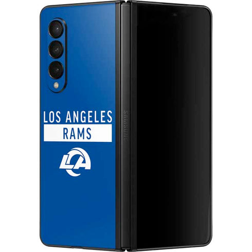 NFL Los Angeles Rams Blue Performance Series Galaxy Z Fold3 5G Skin