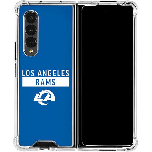NFL Los Angeles Rams Blue Performance Series Galaxy Z Fold4 5G Clear Case