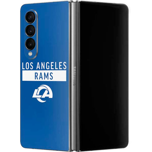 NFL Los Angeles Rams Blue Performance Series Galaxy Z Fold4 5G Skin