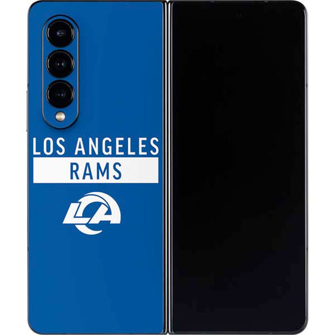 NFL Los Angeles Rams Blue Performance Series Galaxy Z Fold4 5G Skin