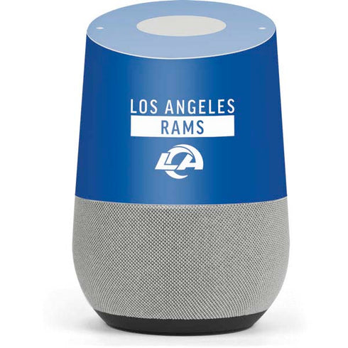 NFL Los Angeles Rams Blue Performance Series Google Home Skin