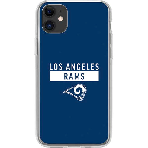 NFL Los Angeles Rams Blue Performance Series iPhone 11 Clear Case