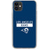 NFL Los Angeles Rams Blue Performance Series iPhone 11 Clear Case