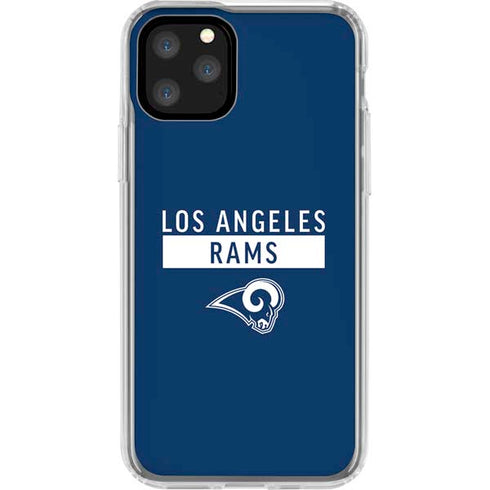 NFL Los Angeles Rams Blue Performance Series iPhone 11 Pro Clear Case