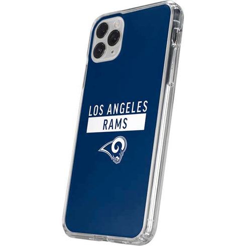 NFL Los Angeles Rams Blue Performance Series iPhone 11 Pro Clear Case