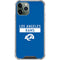 NFL Los Angeles Rams Blue Performance Series iPhone 11 Pro Max Clear Case