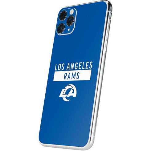 NFL Los Angeles Rams Blue Performance Series iPhone 11 Pro Max Skin