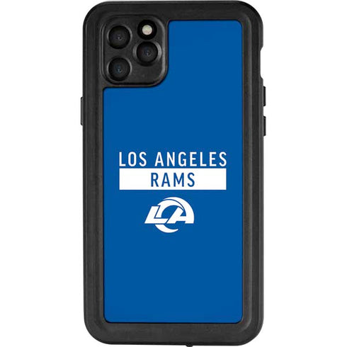 NFL Los Angeles Rams Blue Performance Series iPhone 11 Pro Max Waterproof Case
