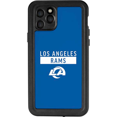 NFL Los Angeles Rams Blue Performance Series iPhone 11 Pro Waterproof Case