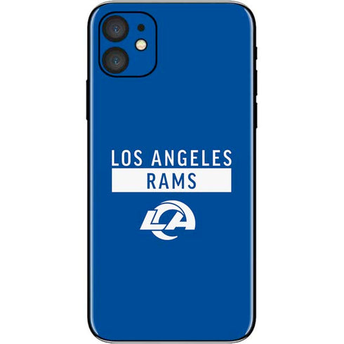 NFL Los Angeles Rams Blue Performance Series iPhone 11 Skin