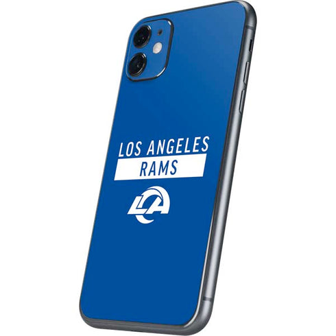 NFL Los Angeles Rams Blue Performance Series iPhone 11 Skin