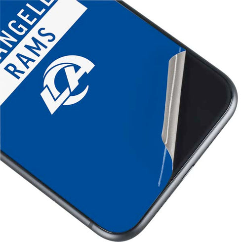 NFL Los Angeles Rams Blue Performance Series iPhone 11 Skin