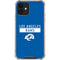 NFL Los Angeles Rams Blue Performance Series iPhone 12 Mini Clear Case
