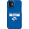 NFL Los Angeles Rams Blue Performance Series iPhone 12 Mini Lite Case