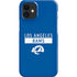 NFL Los Angeles Rams Blue Performance Series iPhone 12 Mini Lite Case