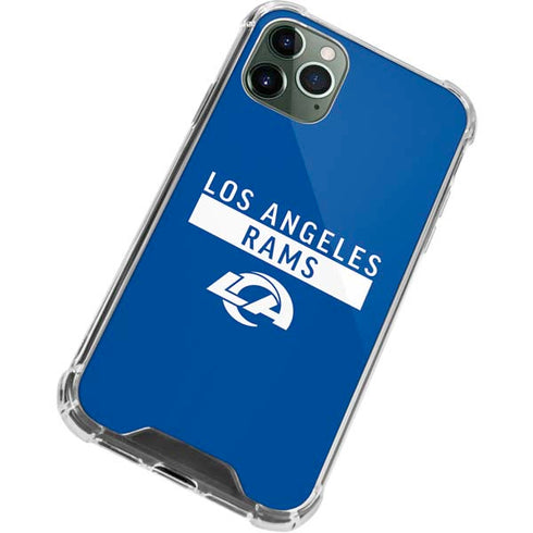 NFL Los Angeles Rams Blue Performance Series iPhone 12 Pro Clear Case