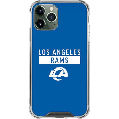 NFL Los Angeles Rams Blue Performance Series iPhone 12 Pro Max Clear Case