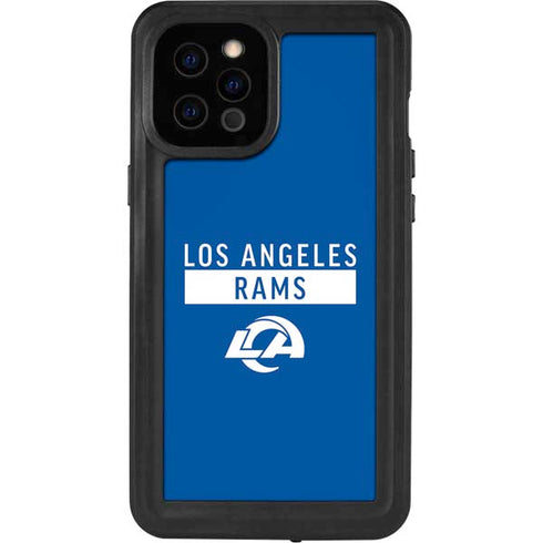 NFL Los Angeles Rams Blue Performance Series iPhone 12 Pro Max Waterproof Case