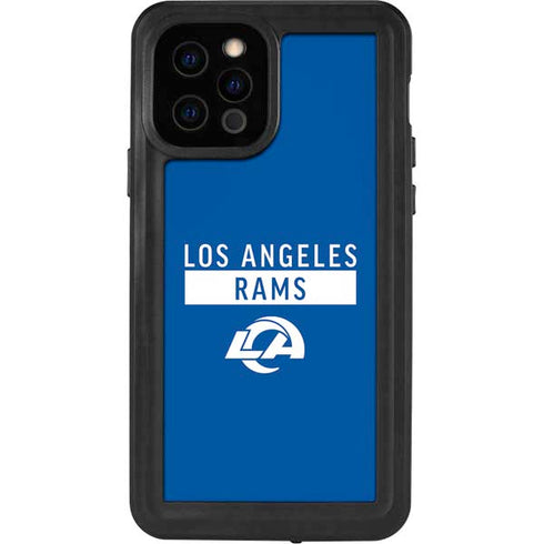 NFL Los Angeles Rams Blue Performance Series iPhone 12 Pro Waterproof Case