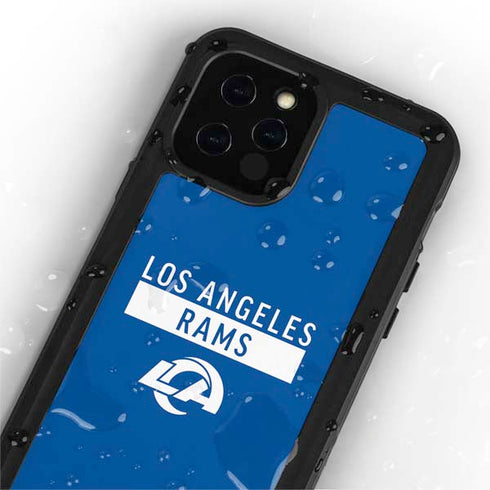 NFL Los Angeles Rams Blue Performance Series iPhone 12 Pro Waterproof Case