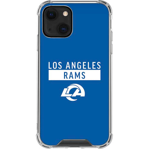 NFL Los Angeles Rams Blue Performance Series iPhone 13 Mini Clear Case