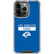 NFL Los Angeles Rams Blue Performance Series iPhone 13 Pro Clear Case