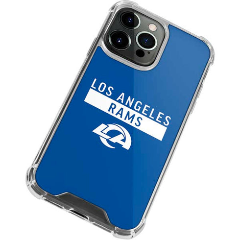 NFL Los Angeles Rams Blue Performance Series iPhone 13 Pro Clear Case
