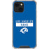 NFL Los Angeles Rams Blue Performance Series iPhone 15 Plus Clear Case