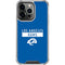 NFL Los Angeles Rams Blue Performance Series iPhone 14 Pro Clear Case