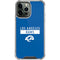 NFL Los Angeles Rams Blue Performance Series iPhone 14 Pro Max Clear Case