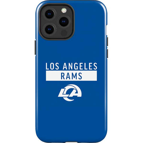 NFL Los Angeles Rams Blue Performance Series iPhone 15 Pro Max Impact Case