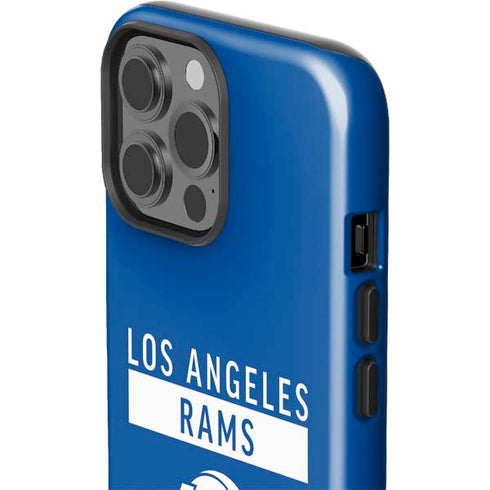 NFL Los Angeles Rams Blue Performance Series iPhone 15 Pro Max Impact Case