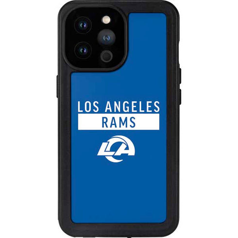 NFL Los Angeles Rams Blue Performance Series iPhone 14 Pro Max Waterproof Case