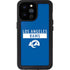 NFL Los Angeles Rams Blue Performance Series iPhone 14 Pro Max Waterproof Case