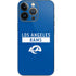 NFL Los Angeles Rams Blue Performance Series iPhone 14 Pro Skin