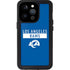 NFL Los Angeles Rams Blue Performance Series iPhone 14 Pro Waterproof Case