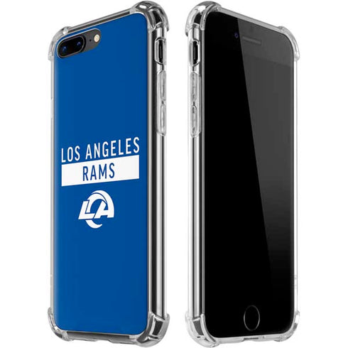 NFL Los Angeles Rams Blue Performance Series iPhone 7/8 Plus Clear Case