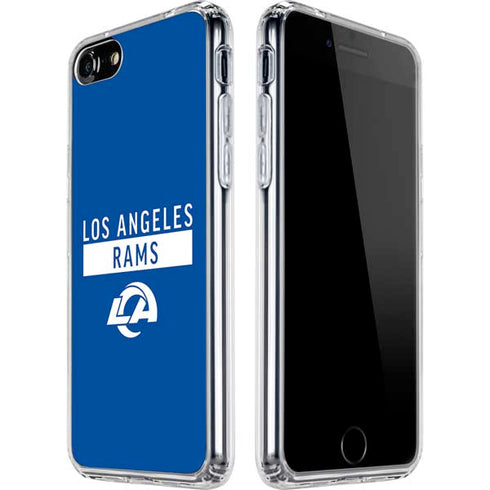 NFL Los Angeles Rams Blue Performance Series iPhone SE (2nd & 3rd Gen) Clear Case